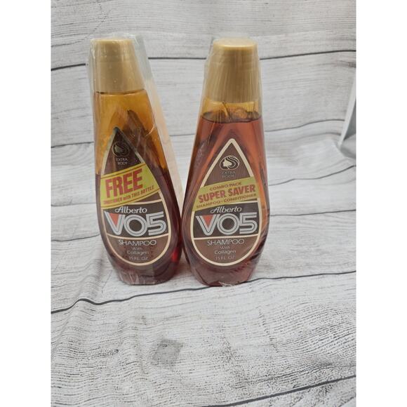 Vintage Alberto V05 Shampoo And Conditoner With Collagen 15fl Oz - Picture 1 of 4